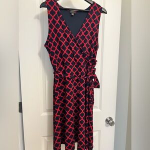V Neck Pattern dress